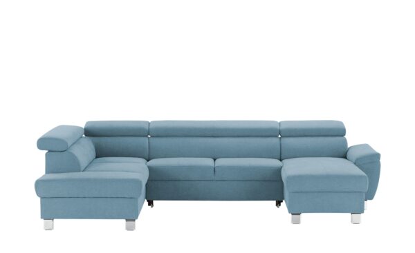 uno Wohnlandschaft  Avola ¦ blau ¦ Maße (cm): B: 318 H: 90 T: 208 Polstermöbel > Sofas > Schlafsofas - Höffner