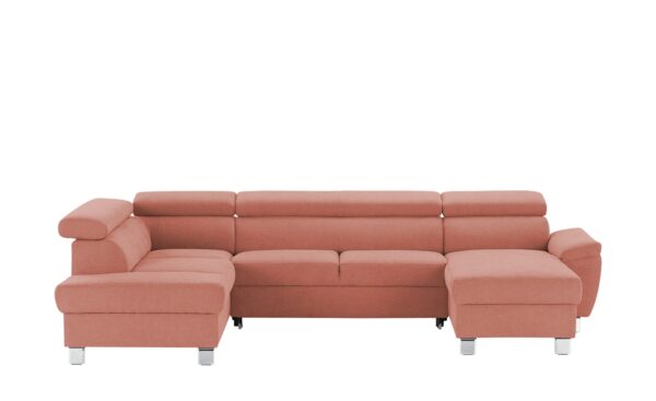 uno Wohnlandschaft  Avola ¦ rosa/pink ¦ Maße (cm): B: 318 H: 90 T: 208 Polstermöbel > Sofas > Schlafsofas - Höffner