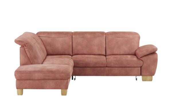 Mein Sofa bold Ecksofa  Raica ¦ rosa/pink ¦ Maße (cm): B: 266 H: 91 T: 243 Polstermöbel > Sofas > Ecksofas - Höffner