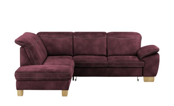 meinSofa Ecksofa  Raica ¦ rot ¦ Maße (cm): B: 266 H: 91 T: 243 Polstermöbel > Sofas > Ecksofas - Höffner