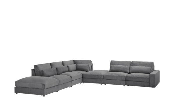 Ecksofa  Branna ¦ grau ¦ Maße (cm): B: 412 H: 88 T: 386 Polstermöbel > Sofas > Ecksofas - Höffner