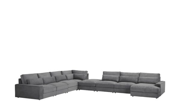 Wohnlandschaft  Branna ¦ grau ¦ Maße (cm): B: 502 H: 88 T: 412 Polstermöbel > Sofas > Wohnlandschaften - Höffner