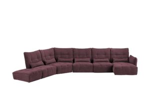 bobb Wohnlandschaft  Jeaneva ¦ rot ¦ Maße (cm): B: 465 H: 101 T: 275 Polstermöbel > Sofas > Wohnlandschaften - Höffner