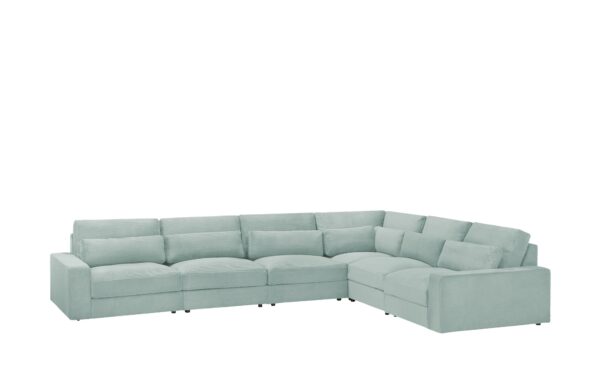 Ecksofa  Branna ¦ grün ¦ Maße (cm): B: 412 H: 88 T: 322 Polstermöbel > Sofas > Big-Sofas - Höffner