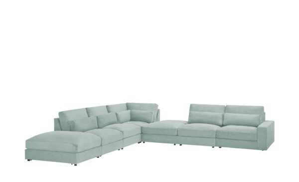 Ecksofa  Branna ¦ grün ¦ Maße (cm): B: 412 H: 88 T: 386 Polstermöbel > Sofas > Ecksofas - Höffner