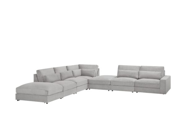 Ecksofa  Branna ¦ grau ¦ Maße (cm): B: 412 H: 88 T: 386 Polstermöbel > Sofas > Ecksofas - Höffner