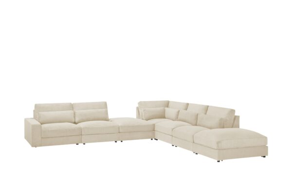 Ecksofa  Branna ¦ creme ¦ Maße (cm): B: 412 H: 88 T: 386 Polstermöbel > Sofas > Ecksofas - Höffner