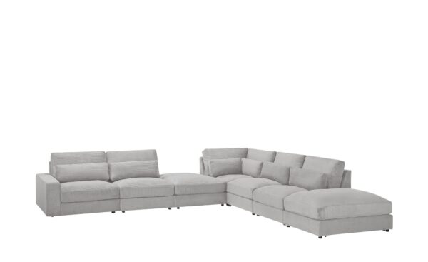 Ecksofa  Branna ¦ grau ¦ Maße (cm): B: 412 H: 88 T: 386 Polstermöbel > Sofas > Ecksofas - Höffner