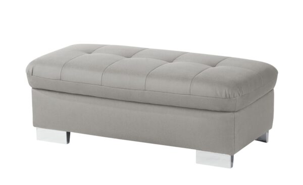 Lounge Collection Hocker  Inka ¦ grau ¦ Maße (cm): B: 130 H: 46 T: 65 Polstermöbel > Hocker - Höffner