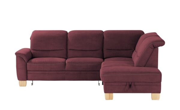 meinSofa Ecksofa  Liva ¦ rot ¦ Maße (cm): B: 254 H: 106 T: 224 Polstermöbel > Sofas > Ecksofas - Höffner