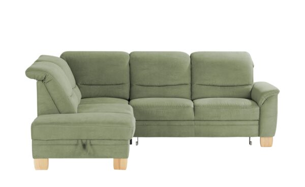 meinSofa Ecksofa  Liva ¦ grün ¦ Maße (cm): B: 254 H: 106 T: 224 Polstermöbel > Sofas > Ecksofas - Höffner