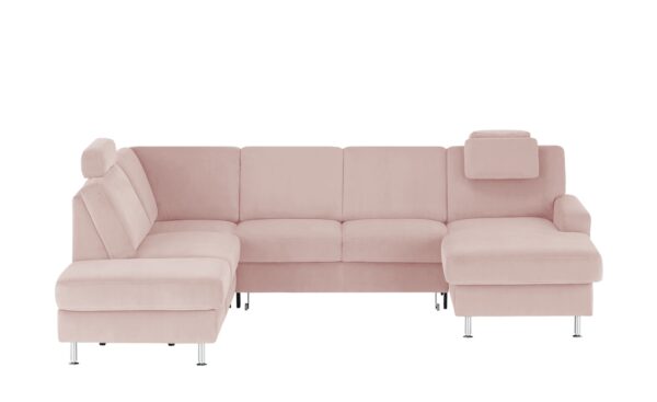 meinSofa Wohnlandschaft  Jana ¦ rosa/pink ¦ Maße (cm): B: 309 H: 87 T: 235 Polstermöbel > Sofas > Schlafsofas - Höffner