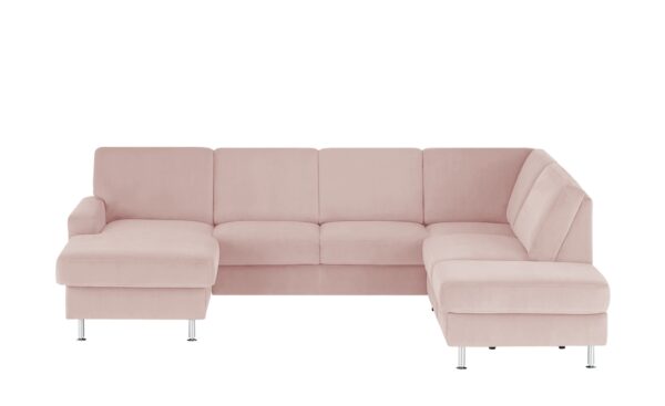 meinSofa Wohnlandschaft  Jana ¦ rosa/pink ¦ Maße (cm): B: 309 H: 87 T: 235 Polstermöbel > Sofas > Wohnlandschaften - Höffner