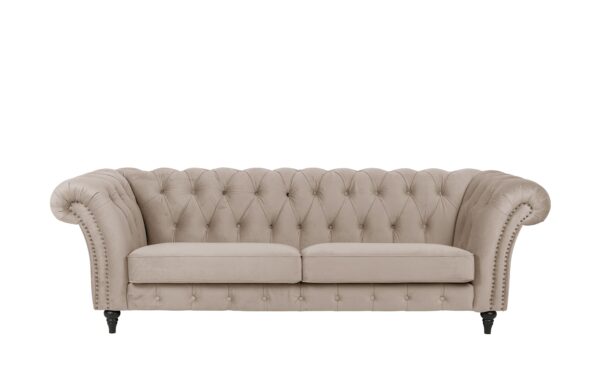 SOHO Einzelsofa  Churchill ¦ beige ¦ Maße (cm): B: 252 H: 79 T: 100 Polstermöbel > Sofas > 3-Sitzer - Höffner