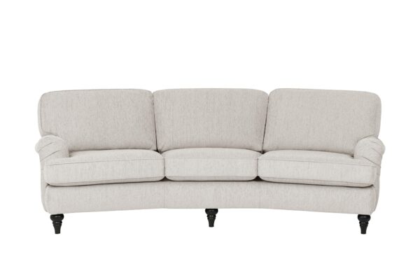 SOHO Sofa  Birmingham ¦ silber ¦ Maße (cm): B: 253 H: 85 T: 120 Polstermöbel > Sofas > 3-Sitzer - Höffner