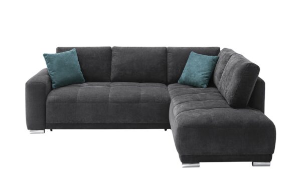 bobb Ecksofa  Kerrin ¦ schwarz ¦ Maße (cm): B: 253 H: 86 T: 215 Polstermöbel > Sofas > Ecksofas - Höffner