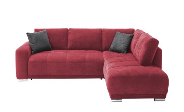 bobb Ecksofa  Kerrin ¦ rot ¦ Maße (cm): B: 253 H: 86 T: 215 Polstermöbel > Sofas > Ecksofas - Höffner