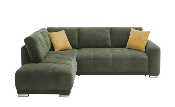 bobb Ecksofa  Kerrin ¦ grün ¦ Maße (cm): B: 253 H: 86 T: 215 Polstermöbel > Sofas > Ecksofas - Höffner