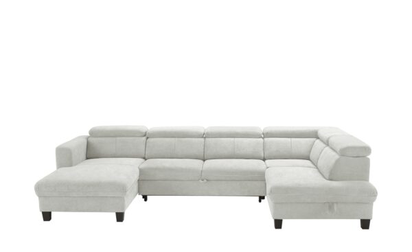 Wohnlandschaft  Zante ¦ silber ¦ Maße (cm): B: 324 H: 76 T: 190 Polstermöbel > Sofas > Schlafsofas - Höffner