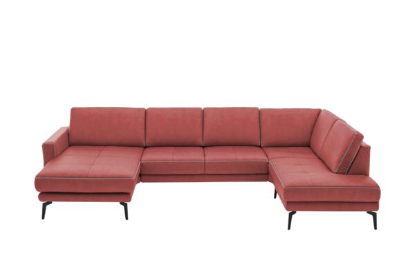 meinSofa Wohnlandschaft  Mike ¦ rot ¦ Maße (cm): B: 327 H: 86 T: 180 Polstermöbel > Sofas > Wohnlandschaften - Höffner