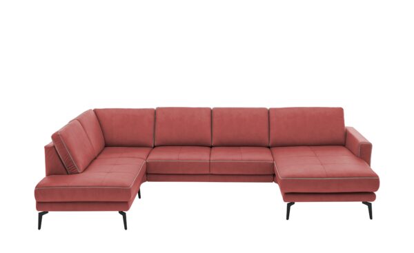 meinSofa Wohnlandschaft  Mike ¦ rot ¦ Maße (cm): B: 327 H: 86 T: 180 Polstermöbel > Sofas > Wohnlandschaften - Höffner