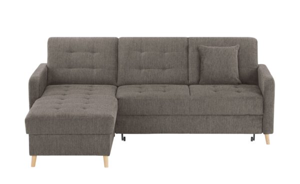 Ecksofa mit Schlaffunktion Venus ¦ braun ¦ Maße (cm): B: 222 H: 87 T: 162 Polstermöbel > Sofas > Ecksofas - Höffner