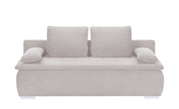 smart Schlafsofa  Leonie ¦ silber ¦ Maße (cm): B: 198 H: 92 T: 90 Polstermöbel > Sofas > 2-Sitzer - Höffner