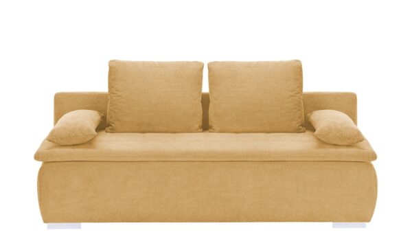 smart Schlafsofa  Leonie ¦ gelb ¦ Maße (cm): B: 198 H: 92 T: 90 Polstermöbel > Sofas > 2-Sitzer - Höffner