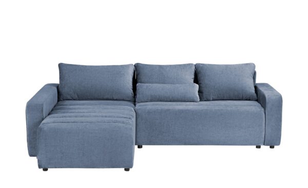 smart Ecksofa  Fania ¦ blau ¦ Maße (cm): B: 257 H: 72 T: 208 Polstermöbel > Sofas > Ecksofas - Höffner