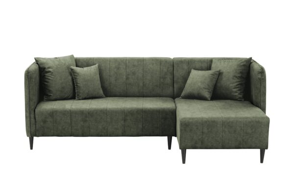 smart Ecksofa  Sara ¦ grün ¦ Maße (cm): B: 225 H: 80 T: 146 Polstermöbel > Sofas > Ecksofas - Höffner