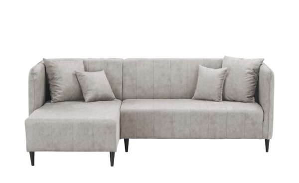 smart Ecksofa  Sara ¦ grau ¦ Maße (cm): B: 225 H: 80 T: 146 Polstermöbel > Sofas > Ecksofas - Höffner