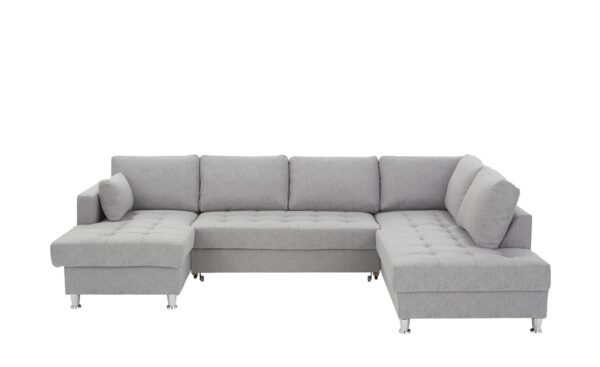 Wohnlandschaft   Ana ¦ silber ¦ Maße (cm): B: 297 H: 85 T: 197 Polstermöbel > Sofas > Schlafsofas - Höffner