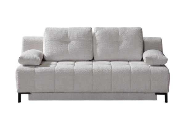 Querschläfer   Sammy ¦ silber ¦ Maße (cm): B: 206 H: 98 T: 98 Polstermöbel > Sofas > 2-Sitzer - Höffner