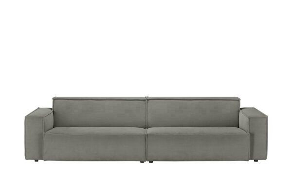 pop Big Sofa Cord Upper East ¦ grau ¦ Maße (cm): B: 296 H: 72 T: 106 Polstermöbel > Sofas > 3-Sitzer - Höffner