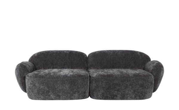 SOHO Sofa 3-sitzig  Bubble ¦ grau ¦ Maße (cm): B: 236 H: 80 T: 104 Polstermöbel > Sofas > 3-Sitzer - Höffner