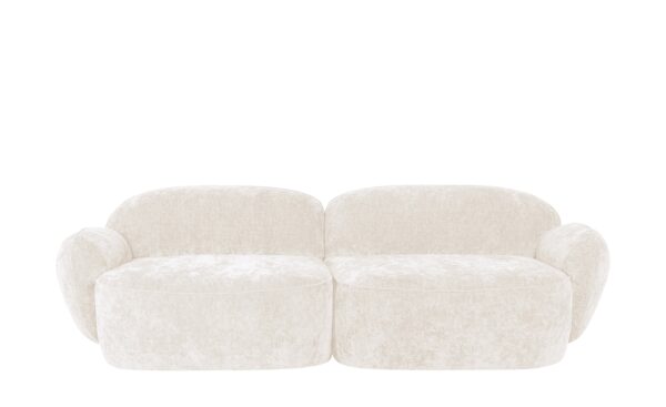 SOHO Sofa 3-sitzig  Bubble ¦ creme ¦ Maße (cm): B: 236 H: 80 T: 104 Polstermöbel > Sofas > 3-Sitzer - Höffner