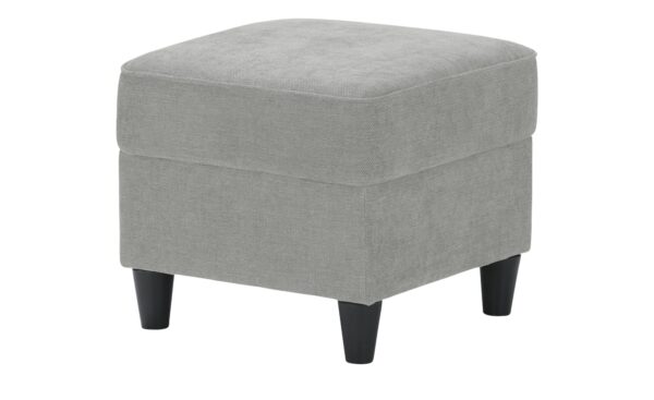 Hocker  Kivana ¦ grau ¦ Maße (cm): B: 52 H: 45 T: 52 Polstermöbel > Hocker - Höffner