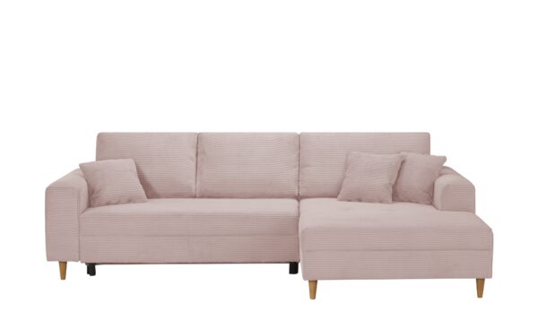 Ecksofa  Bern ¦ rosa/pink ¦ Maße (cm): B: 275 H: 91 T: 173 Polstermöbel > Sofas > Ecksofas - Höffner