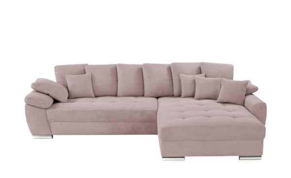 Ecksofa  Farina ¦ rosa/pink ¦ Maße (cm): B: 323 H: 92 T: 222 Polstermöbel > Sofas > Ecksofas - Höffner