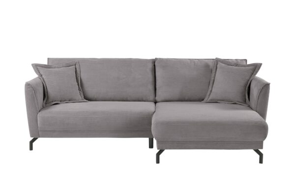 bobb Ecksofa  Yolanda ¦ grau ¦ Maße (cm): B: 257 H: 94 T: 174 Polstermöbel > Sofas > Ecksofas - Höffner