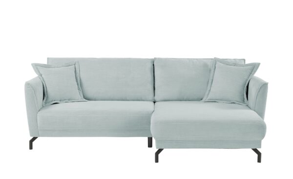 bobb Ecksofa  Yolanda ¦ blau ¦ Maße (cm): B: 257 H: 94 T: 174 Polstermöbel > Sofas > Ecksofas - Höffner