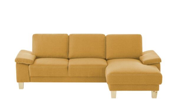 smart Ecksofa  Atara ¦ gelb ¦ Maße (cm): B: 245 H: 80 T: 150 Polstermöbel > Sofas > Ecksofas - Höffner