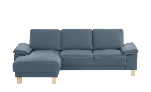 smart Ecksofa  Atara ¦ blau ¦ Maße (cm): B: 245 H: 80 T: 150 Polstermöbel > Sofas > Ecksofas - Höffner