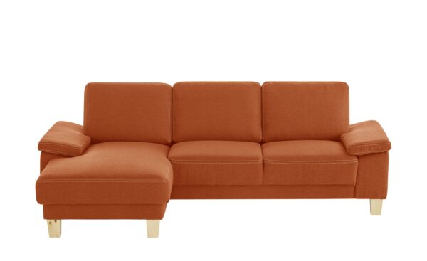 smart Ecksofa  Atara ¦ orange ¦ Maße (cm): B: 245 H: 80 T: 150 Polstermöbel > Sofas > Ecksofas - Höffner