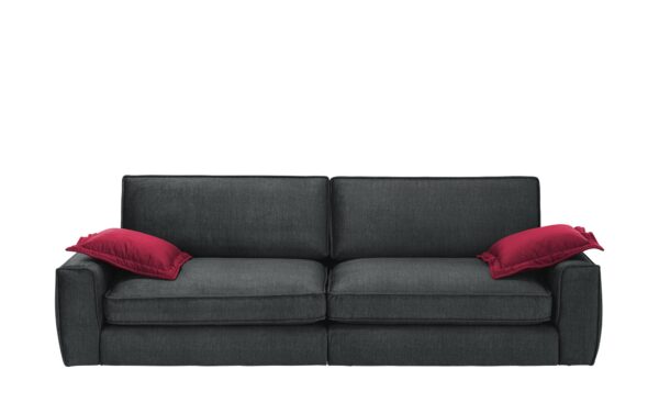 Sofa   Janice ¦ schwarz ¦ Maße (cm): B: 278 H: 89 T: 113 Polstermöbel > Sofas > 2-Sitzer - Höffner