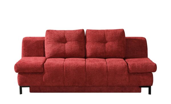 Querschläfer   Sammy ¦ rot ¦ Maße (cm): B: 206 H: 98 T: 98 Polstermöbel > Sofas > 2-Sitzer - Höffner