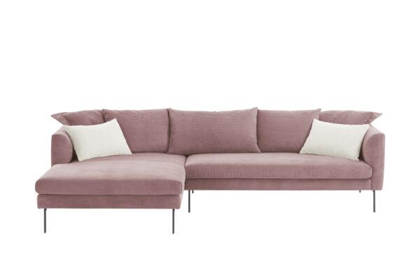 Gray & Jones Ecksofa  Avola ¦ rosa/pink ¦ Maße (cm): B: 284 H: 85 T: 178 Polstermöbel > Sofas > Ecksofas - Höffner