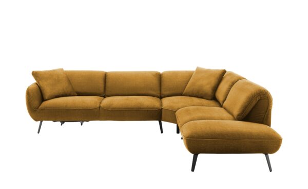 medium Ecksofa  Ventus ¦ gelb ¦ Maße (cm): B: 304 T: 246 Polstermöbel > Sofas > Ecksofas - Höffner