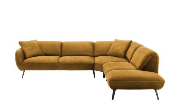 medium Ecksofa  Ventus ¦ gelb ¦ Maße (cm): B: 304 T: 246 Polstermöbel > Sofas > Ecksofas - Höffner