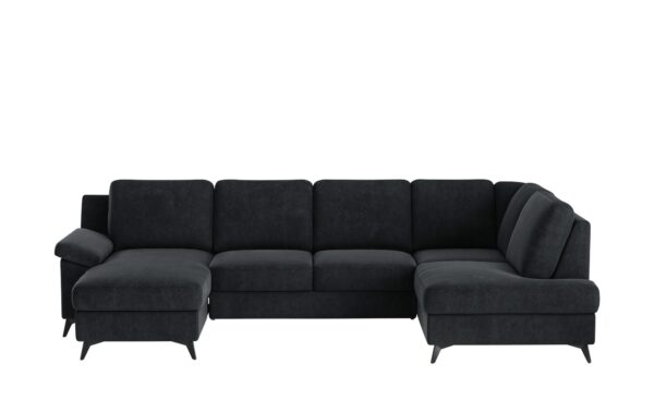 uno Wohnlandschaft  Boom ¦ schwarz ¦ Maße (cm): B: 309 H: 90 T: 170 Polstermöbel > Sofas > Schlafsofas - Höffner